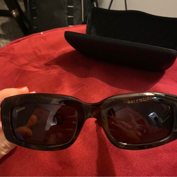 Only worn once trendy BALENCIAGA sunglasses. Too big for my face ): - Picture 4 of 4